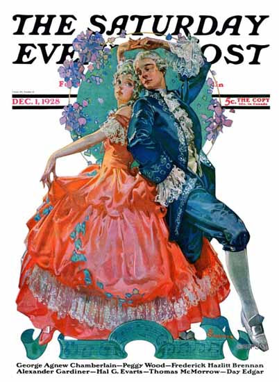 Roaring 1920s EM Jackson Saturday Evening Post 1928_12_01 | Roaring 1920s Ad Art and Magazine Cover Art