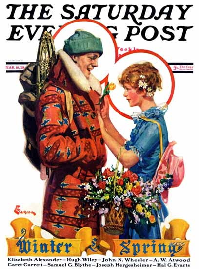 Roaring 1920s EM Jackson Saturday Evening Post Spring 1928_03_10 | Roaring 1920s Ad Art and Magazine Cover Art