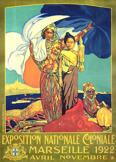 Roaring 1920s Exposition Nationale Coloniale Marseille 1922 | Roaring 1920s Ad Art and Magazine Cover Art