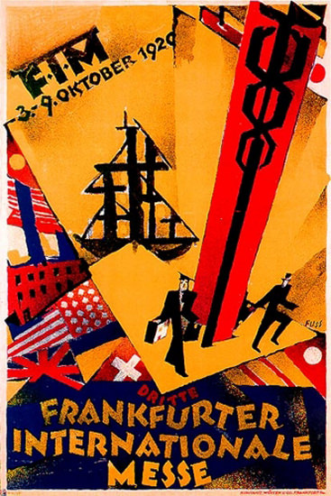 Roaring 1920s Frankfurter Internationale Messe 1920 | Roaring 1920s Ad Art and Magazine Cover Art