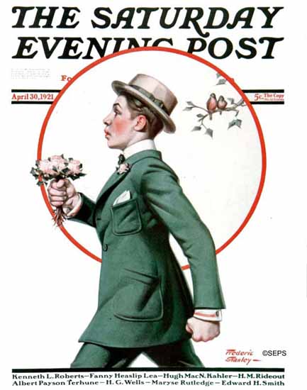 Roaring 1920s Frederic Stanley Saturday Evening Post 1921_04_30 | Roaring 1920s Ad Art and Magazine Cover Art