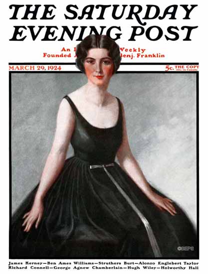 Roaring 1920s Harry Solon Saturday Evening Post Cover Art 1924_03_29 | Roaring 1920s Ad Art and Magazine Cover Art