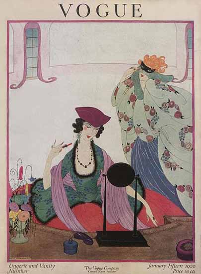 Roaring 1920s Helen Dryden Vogue Cover 1920-01-15 Copyright | Roaring 1920s Ad Art and Magazine Cover Art