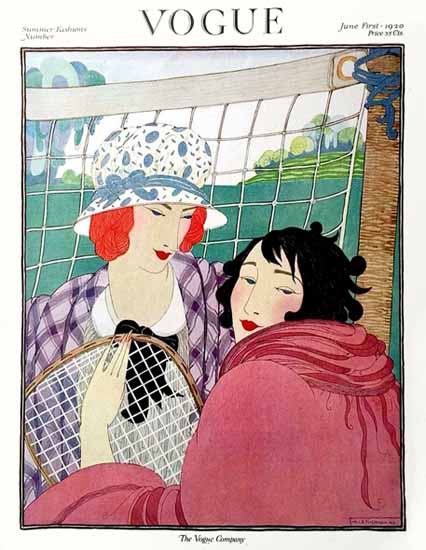 Roaring 1920s Helen Dryden Vogue Cover 1920-06-01 Copyright | Roaring 1920s Ad Art and Magazine Cover Art