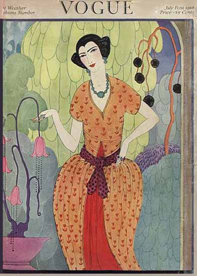 Roaring 1920s Helen Dryden Vogue Cover 1920-07-01 Copyright | Roaring 1920s Ad Art and Magazine Cover Art