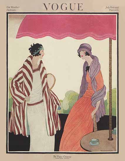 Roaring 1920s Helen Dryden Vogue Cover 1922-07-01 Copyright | Mad Men ...