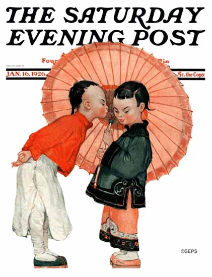 Roaring 1920s Henry J Soulen Saturday Evening Post Cover 1926_01_16 | Roaring 1920s Ad Art and Magazine Cover Art