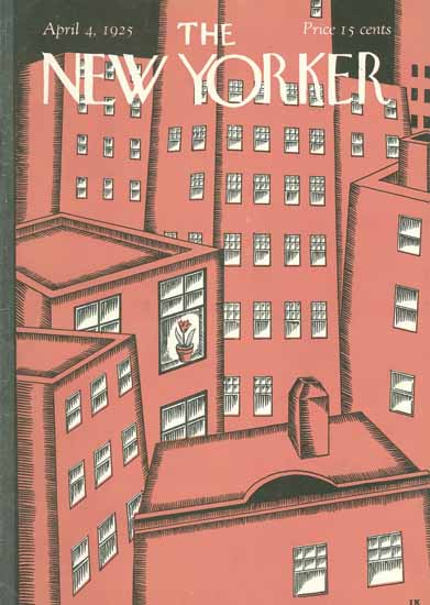 Roaring 1920s Ilonka Karasz The New Yorker 1925_04_04 Copyright | Roaring 1920s Ad Art and Magazine Cover Art