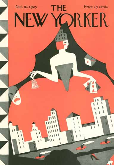 Roaring 1920s Ilonka Karasz The New Yorker 1925_10_10 Copyright | Roaring 1920s Ad Art and Magazine Cover Art