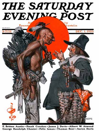 Roaring 1920s JC Leyendecker Saturday Evening Post Deal 1923_12_01 | Roaring 1920s Ad Art and Magazine Cover Art