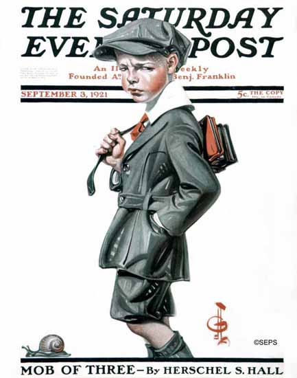 Roaring 1920s JC Leyendecker Saturday Evening Post Snail 1921_09_03 | Roaring 1920s Ad Art and Magazine Cover Art