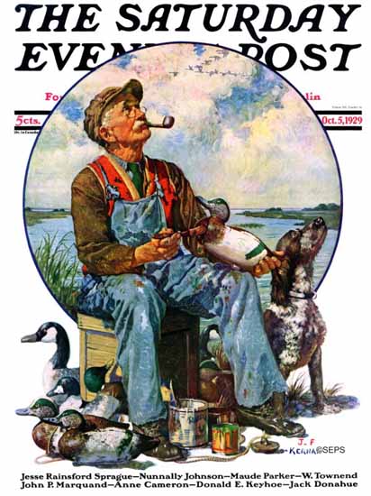 Roaring 1920s JF Kernan Saturday Evening Post 1929_10_05 | Roaring 1920s Ad Art and Magazine Cover Art