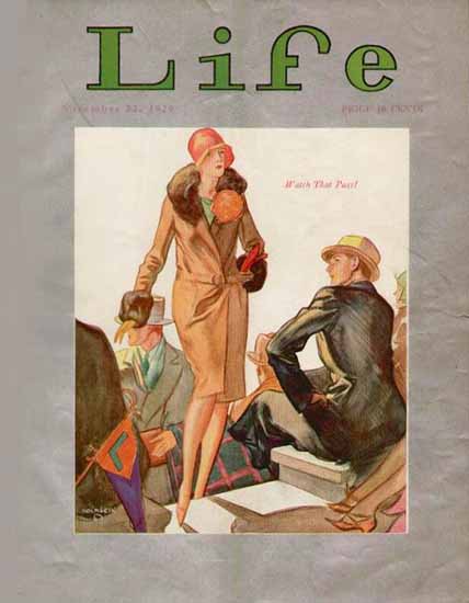 Roaring 1920s John Holmgren Life Magazine 1929-11-22 Copyright | Roaring 1920s Ad Art and Magazine Cover Art