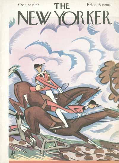 Roaring 1920s Julian De Miskey The New Yorker 1927_10_22 Copyright | Roaring 1920s Ad Art and Magazine Cover Art