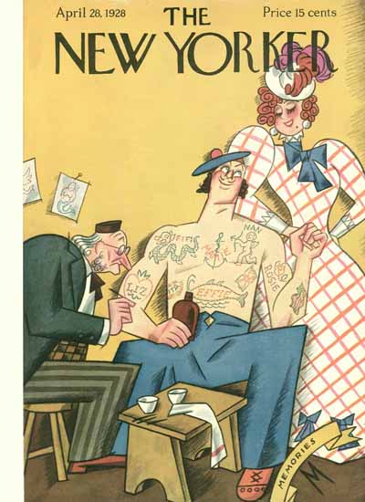 Roaring 1920s Julian De Miskey The New Yorker 1928_04_28 Copyright | Roaring 1920s Ad Art and Magazine Cover Art