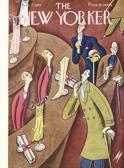 Roaring 1920s Julian De Miskey The New Yorker 1929_12_07 Copyright | Roaring 1920s Ad Art and Magazine Cover Art