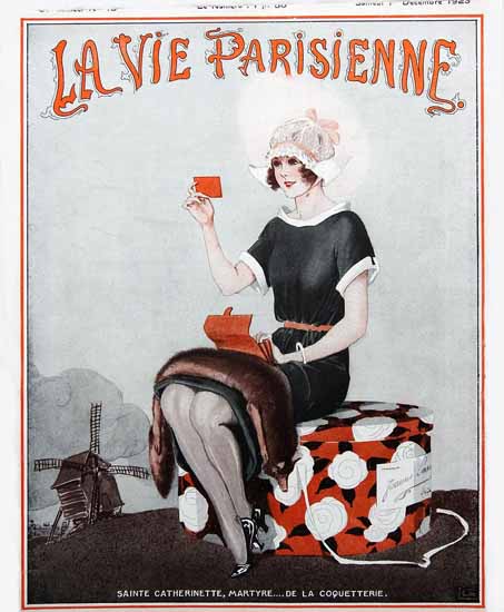 Roaring 1920s La Vie Parisienne 1923 Coquetterie Georges Leonnec | Roaring 1920s Ad Art and Magazine Cover Art