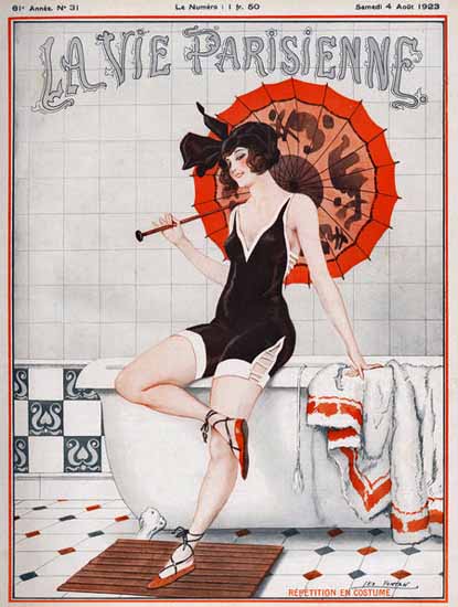 Roaring 1920s La Vie Parisienne 1923 Repetition En Costume | Roaring 1920s Ad Art and Magazine Cover Art