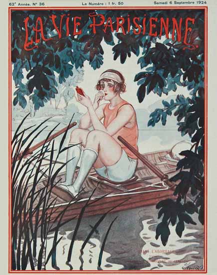 Roaring 1920s La Vie Parisienne 1924 Avant L Abordage | Roaring 1920s Ad Art and Magazine Cover Art