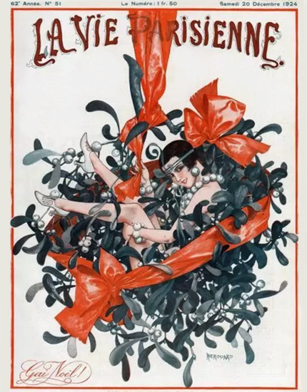 Roaring 1920s La Vie Parisienne 1924 Gai Noel | Roaring 1920s Ad Art and Magazine Cover Art