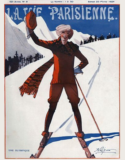 Roaring 1920s La Vie Parisienne 1924 Une Olympique | Roaring 1920s Ad Art and Magazine Cover Art