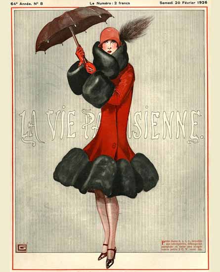 Roaring 1920s La Vie Parisienne 1926 Petite Dame | Roaring 1920s Ad Art and Magazine Cover Art