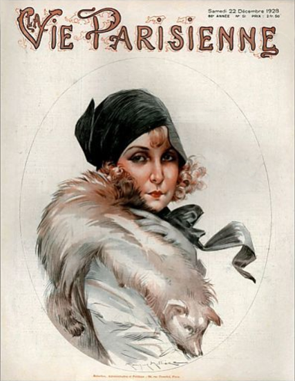 Roaring 1920s La Vie Parisienne 1928 Decembre 22 | Roaring 1920s Ad Art and Magazine Cover Art