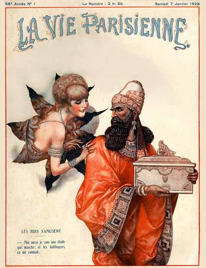 Roaring 1920s La Vie Parisienne 1928 Les Pois S Amusent | Roaring 1920s Ad Art and Magazine Cover Art