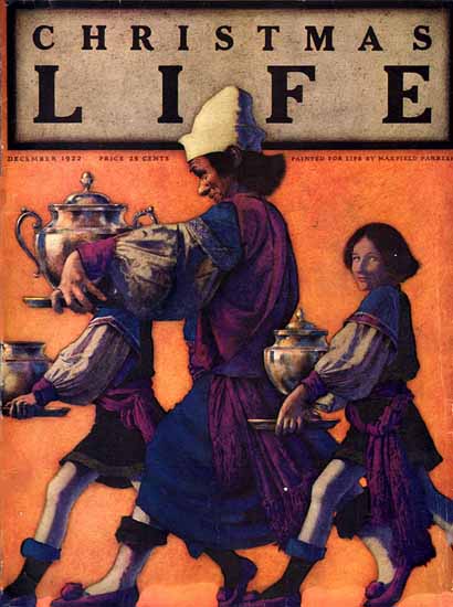 Roaring 1920s Maxfield Parrish Life Magazine 1922-12-07 Copyright | Roaring 1920s Ad Art and Magazine Cover Art