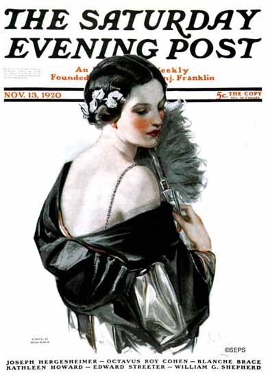 Roaring 1920s Neysa McMein Saturday Evening Post 1920_11_13 | Roaring 1920s Ad Art and Magazine Cover Art