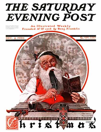 Roaring 1920s Norman Rockwell Saturday Evening Post 1920_12_04 | Roaring 1920s Ad Art and Magazine Cover Art