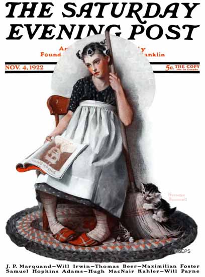 Roaring 1920s Norman Rockwell Saturday Evening Post 1922_11_04 | Roaring 1920s Ad Art and Magazine Cover Art