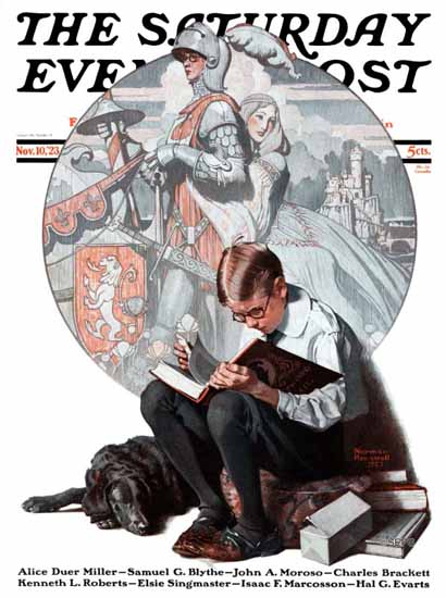 Roaring 1920s Norman Rockwell Saturday Evening Post 1923_11_10 | Roaring 1920s Ad Art and Magazine Cover Art