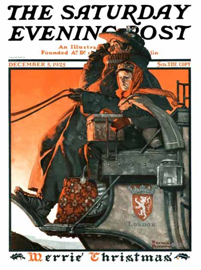 Roaring 1920s Norman Rockwell Saturday Evening Post 1925_12_05 | Roaring 1920s Ad Art and Magazine Cover Art