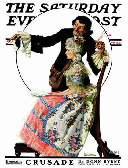 Roaring 1920s Norman Rockwell Saturday Evening Post 1927_09_24 | Roaring 1920s Ad Art and Magazine Cover Art