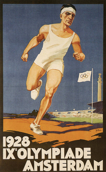 Roaring 1920s Olympiade Amsterdam 1928 Netherlands | Roaring 1920s Ad Art and Magazine Cover Art