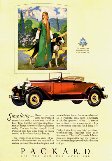 Roaring 1920s Packard Convertible Coupe 1927 | Roaring 1920s Ad Art and Magazine Cover Art