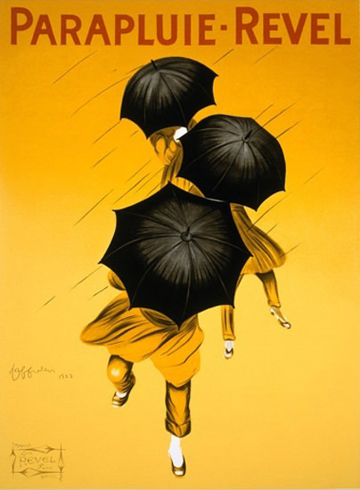 Roaring 1920s Parapluie Revel 1922 Umbrella Leonetto Cappiello | Roaring 1920s Ad Art and Magazine Cover Art