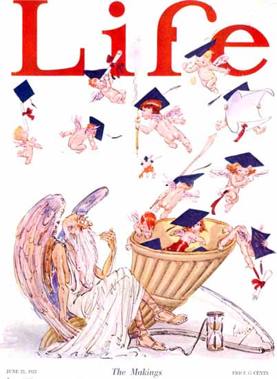 Roaring 1920s Percy L Crosby Life Humor Magazine 1923-06-21 Copyright | Roaring 1920s Ad Art and Magazine Cover Art