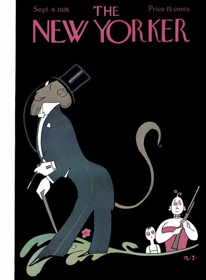 Roaring 1920s Rea Irvin The New Yorker 1926_09_04 Copyright | Roaring 1920s Ad Art and Magazine Cover Art