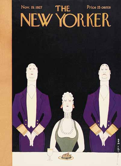 Roaring 1920s Rea Irvin The New Yorker 1927_11_19 Copyright | Roaring 1920s Ad Art and Magazine Cover Art