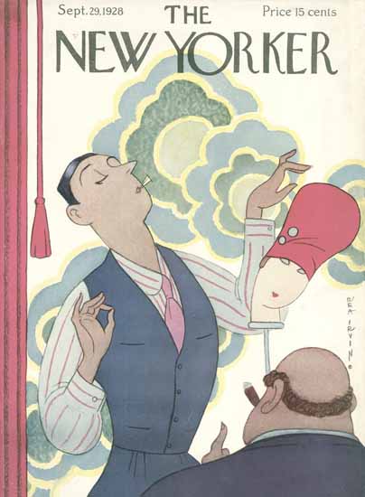 Roaring 1920s Rea Irvin The New Yorker 1928_09_29 Copyright | Roaring 1920s Ad Art and Magazine Cover Art