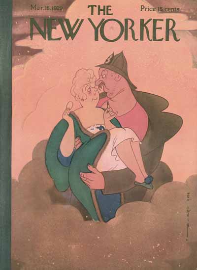 Roaring 1920s Rea Irvin The New Yorker 1929_03_16 Copyright | Roaring 1920s Ad Art and Magazine Cover Art