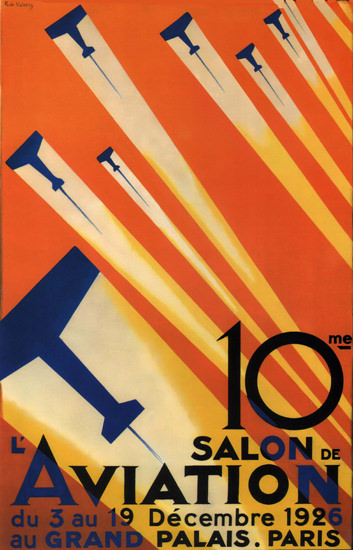 Roaring 1920s Salon L Aviation 1926 Grand Palais Paris France | Roaring 1920s Ad Art and Magazine Cover Art