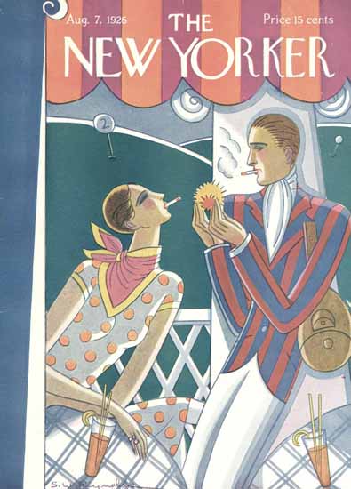 Roaring 1920s Stanley W Reynolds The New Yorker 1926_08_07 Copyright | Roaring 1920s Ad Art and Magazine Cover Art