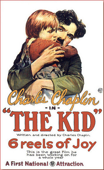 Roaring 1920s The Kid Charles Chaplin Movie 1921 | Roaring 1920s Ad Art and Magazine Cover Art