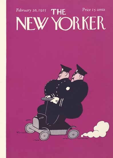 Roaring 1920s The New Yorker Magazine Cover 1925_02_28 Copyright | Roaring 1920s Ad Art and Magazine Cover Art