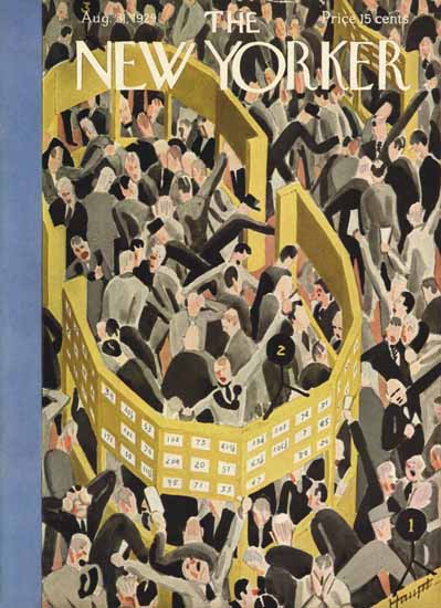 Roaring 1920s Theodore G Haupt The New Yorker 1929_08_31 Copyright | Roaring 1920s Ad Art and Magazine Cover Art