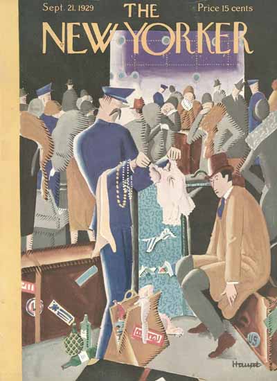 Roaring 1920s Theodore G Haupt The New Yorker 1929_09_21 Copyright | Roaring 1920s Ad Art and Magazine Cover Art