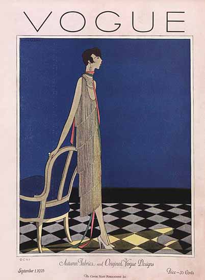 Roaring 1920s Vogue Magazine 1925-09-01 Copyright | Mad Men Art ...